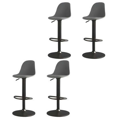 Adjustable Swivel Leather Bar Stool