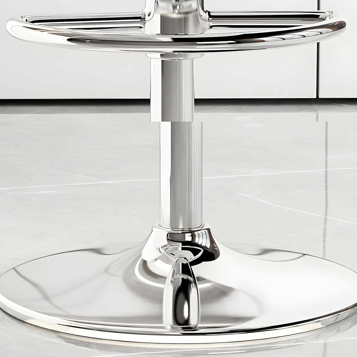 Adjustable Swivel Leather Bar Stool