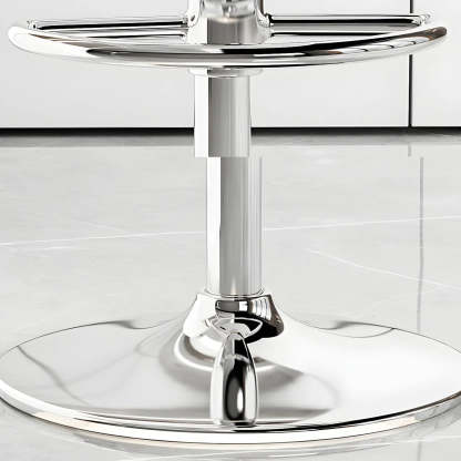 Adjustable Swivel Leather Bar Stool
