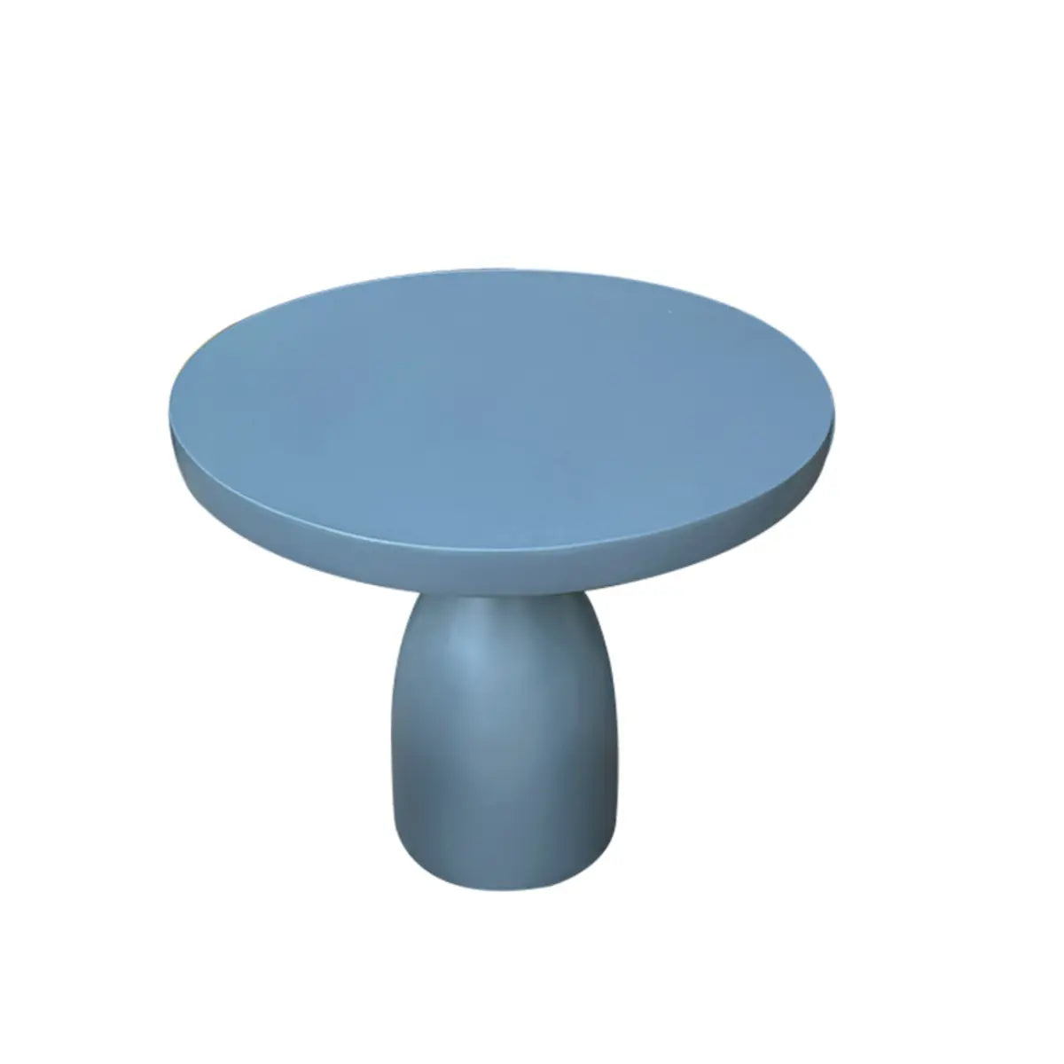 Gray Cement Round Concrete Outdoor Coffee Table