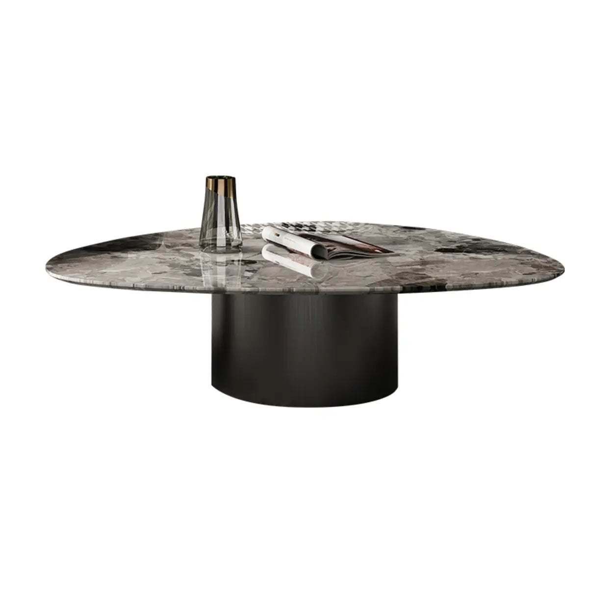 Base triangle steel coffee tables — 25" L x 21" W x 17" H / Set of 1