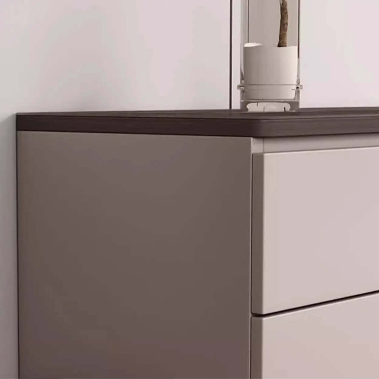 Gray Oak Wood Rectangular TV Stand with Storage — Gray Oak