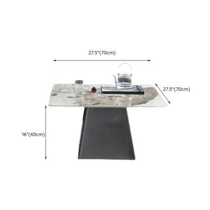 Gray Scratch-Resistant Stone Square Bunching Tables
