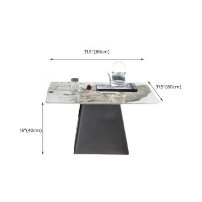 Gray Scratch-Resistant Stone Square Bunching Tables