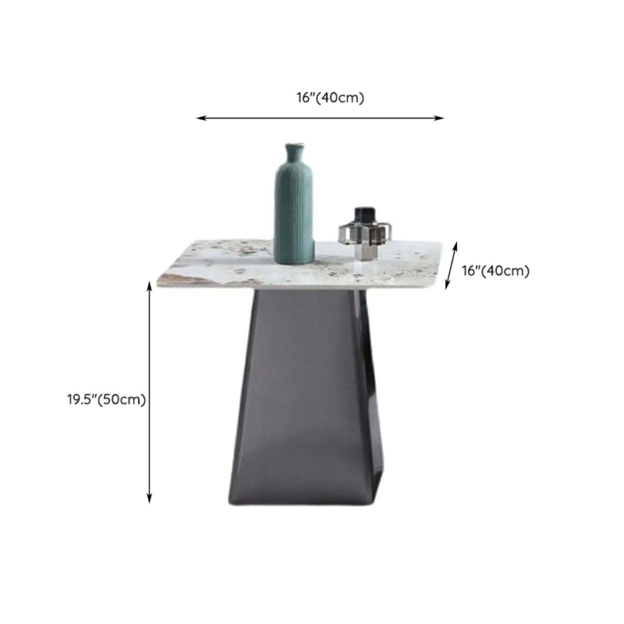 Gray Scratch-Resistant Stone Square Bunching Tables