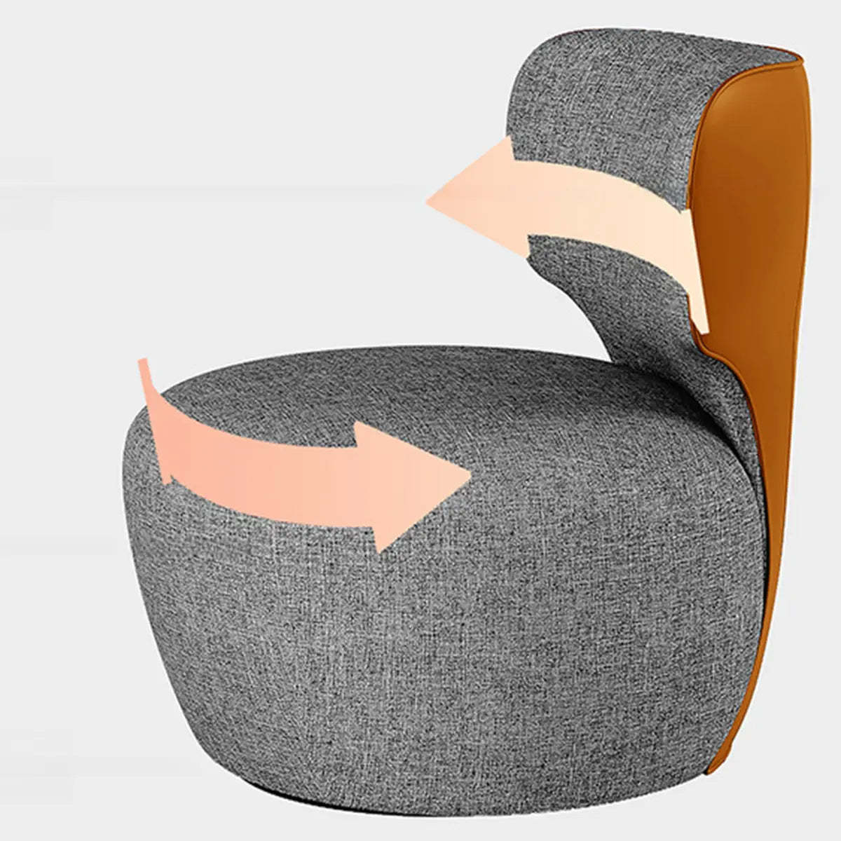 Gray Swivel Scratch Resistant Side Chair
