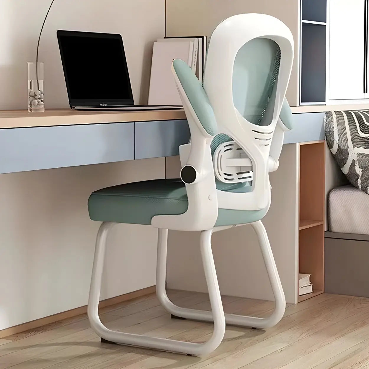 Green Contemporary Ergonomic Mesh Office Chair