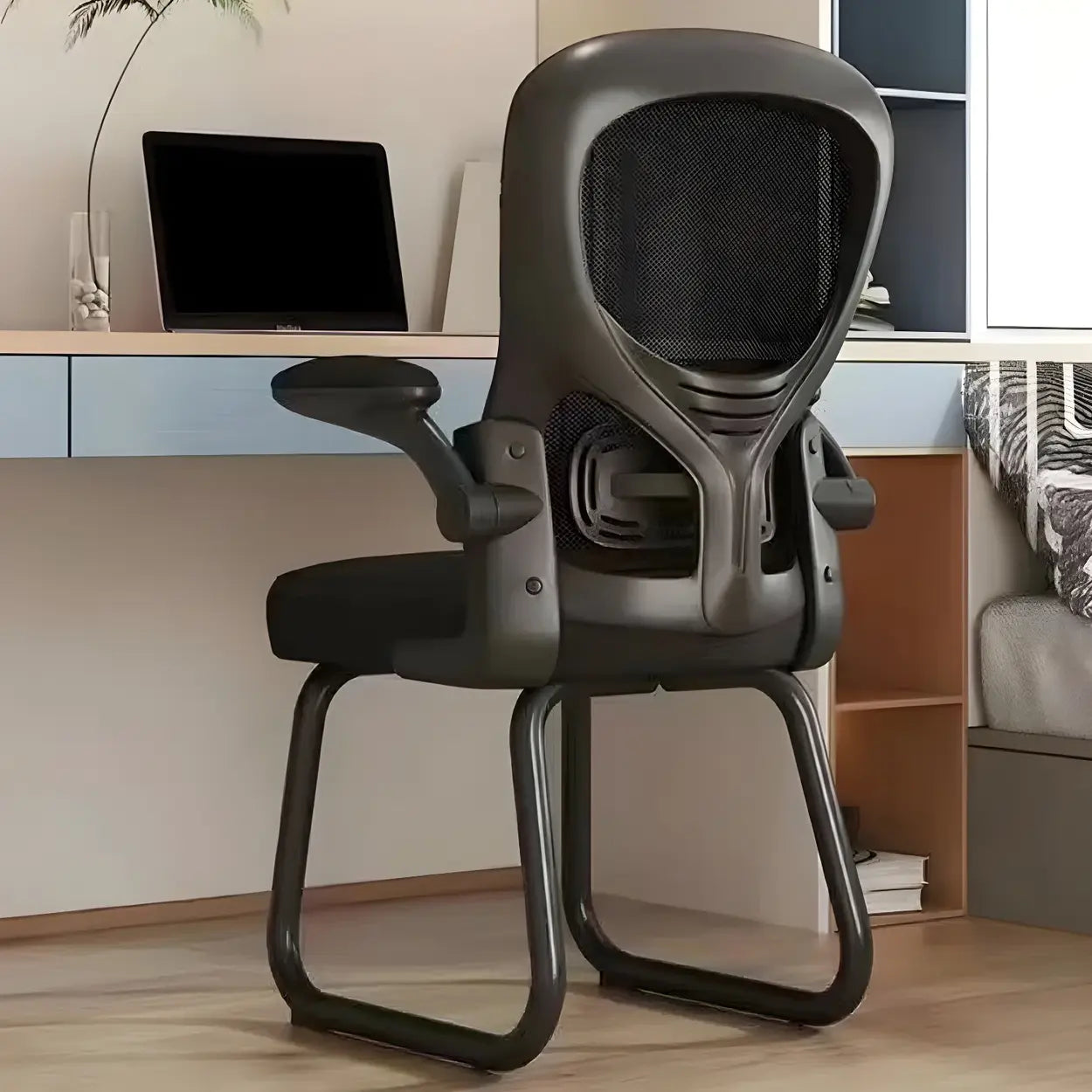 Green Contemporary Ergonomic Mesh Office Chair — Black / Latex / Silver