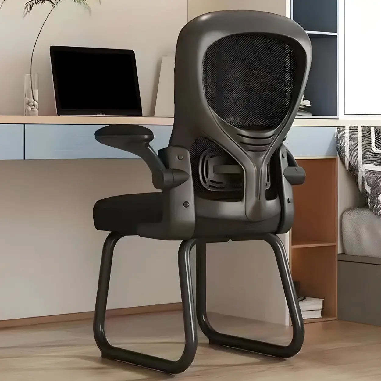 Green Contemporary Ergonomic Mesh Office Chair — Black / Latex / Silver