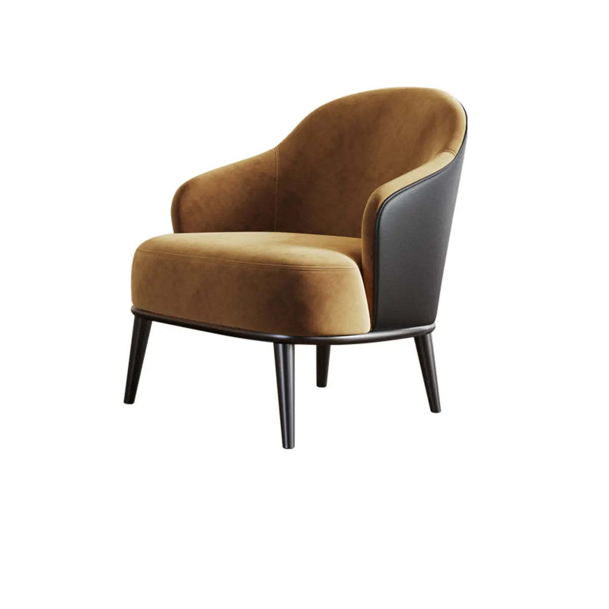 Green Flannel Accent Chair with Arms