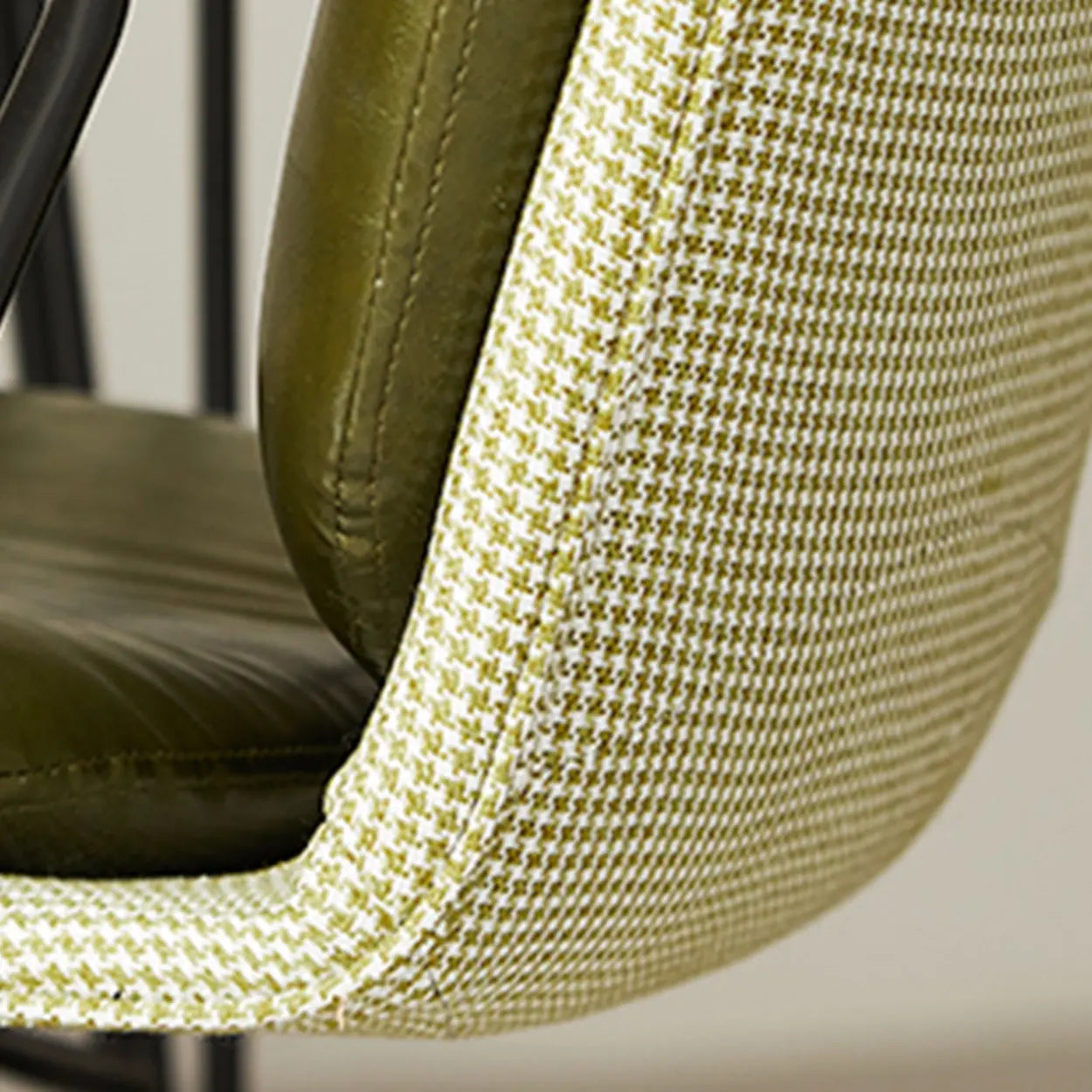 Green Swivel Leather Conference Office Chair