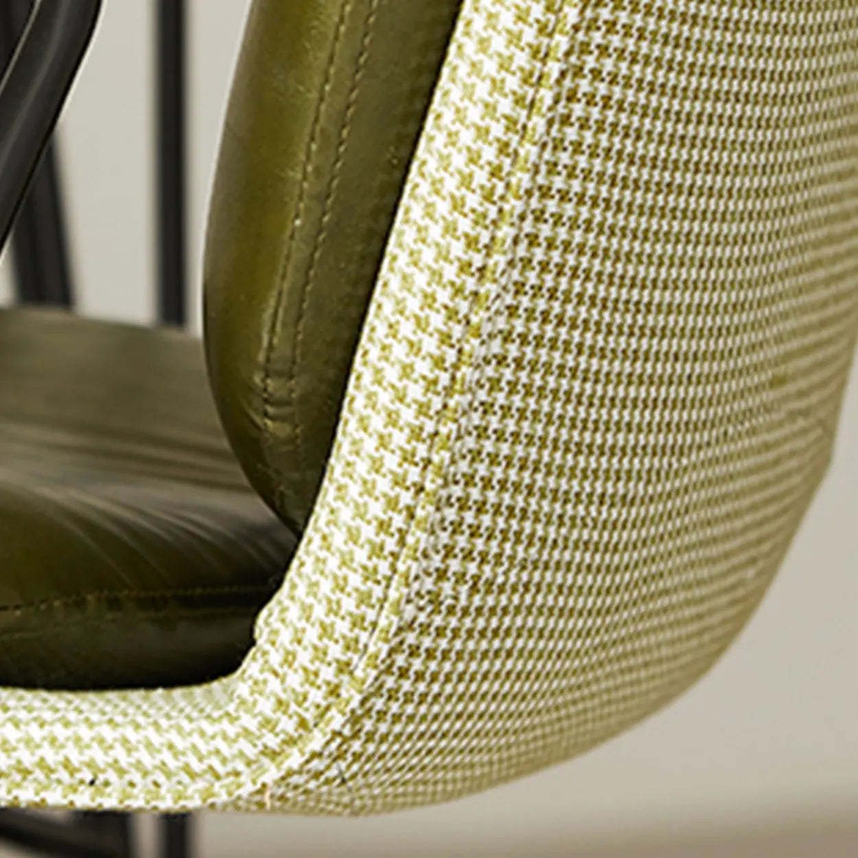 Green Swivel Leather Conference Office Chair