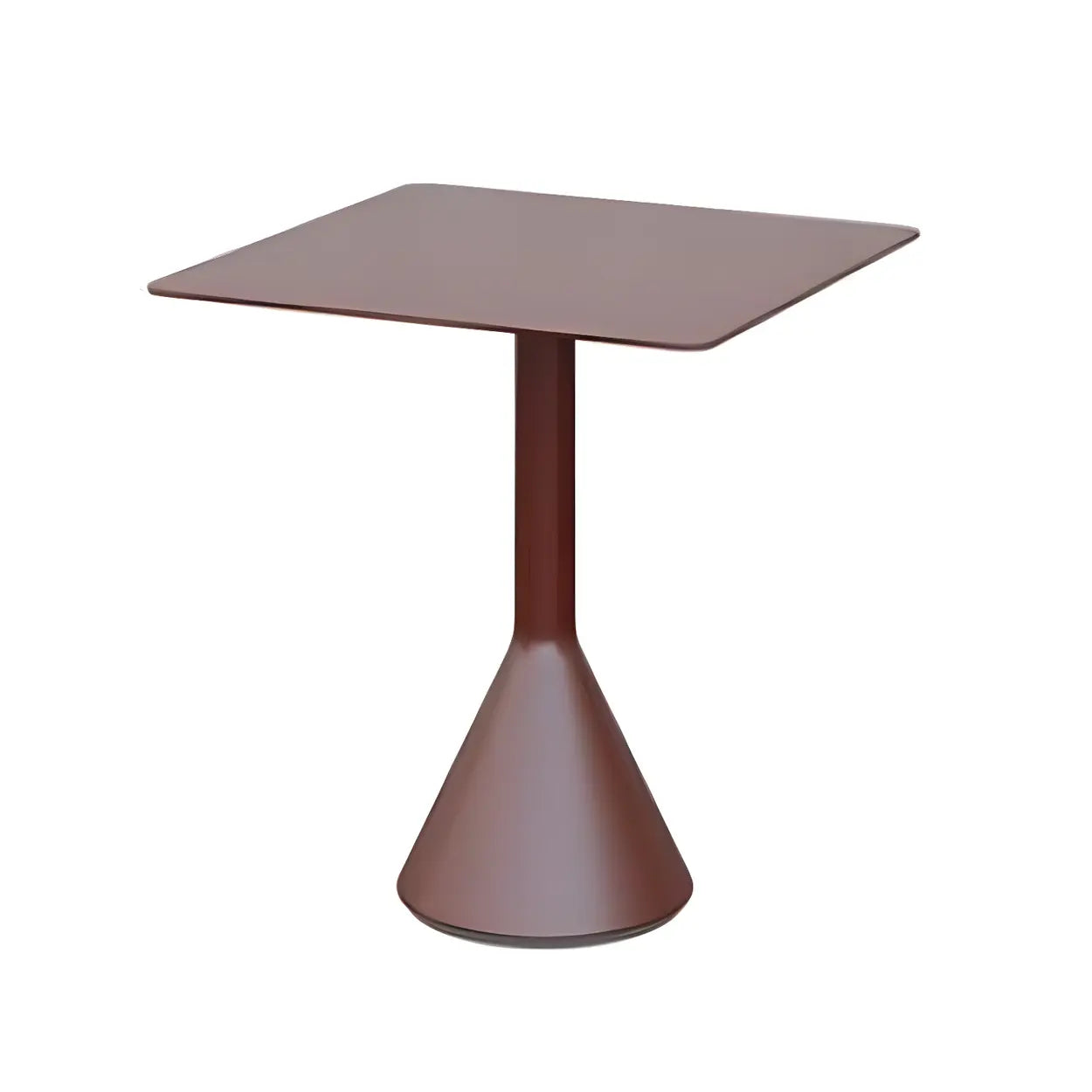 Green Waterproof Iron Frame Outdoor Round Coffee Table — Green / Square / Table Only