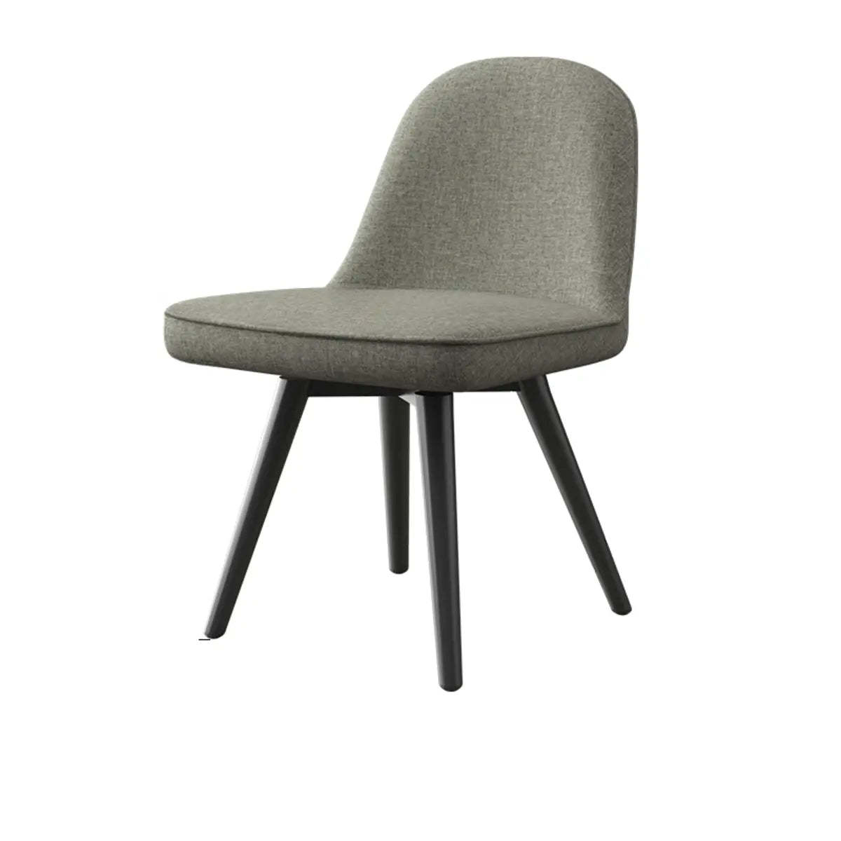 Modern backrest metal-leg gray dining chairs & benches