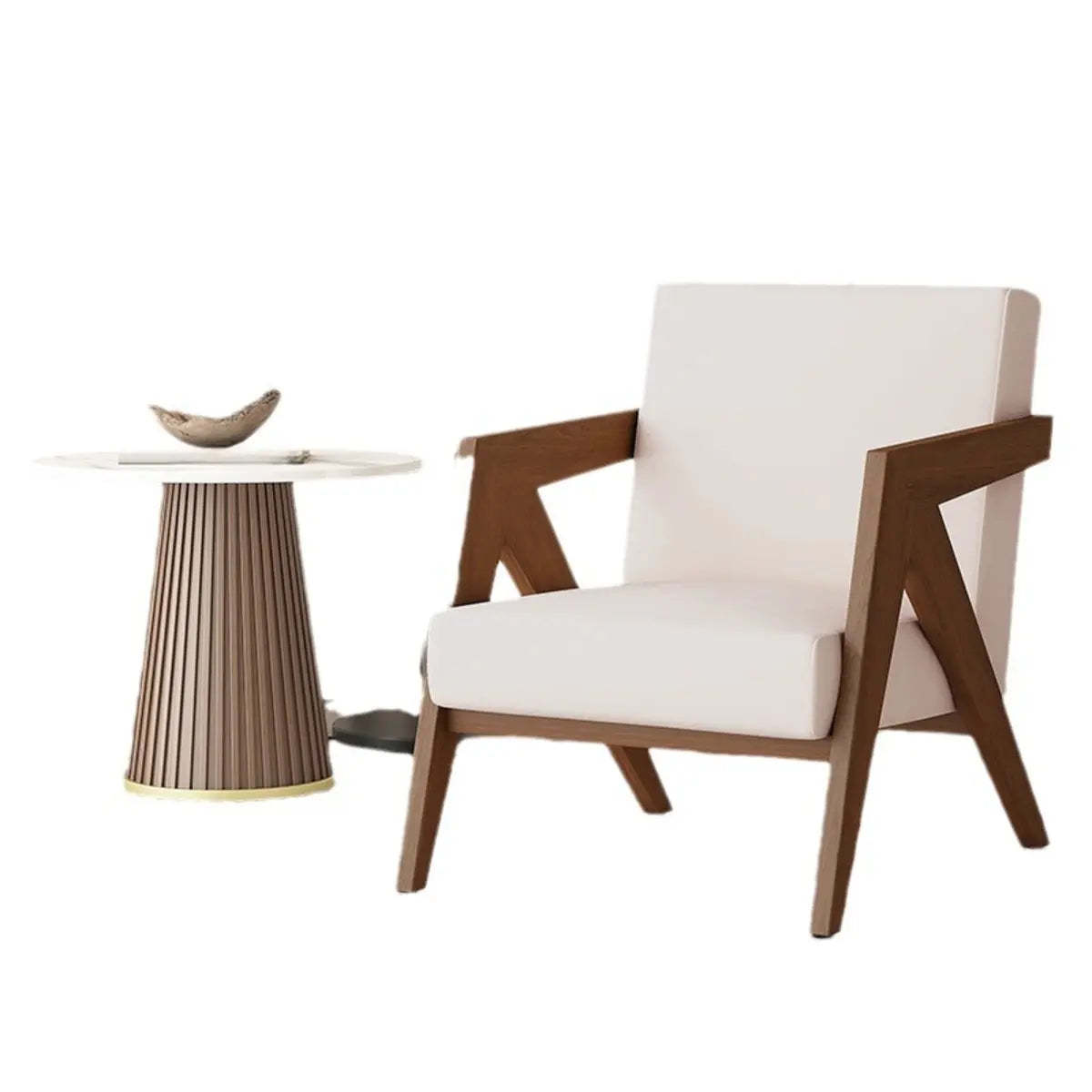 Gray Tight Back Square Arm Accent Chair
