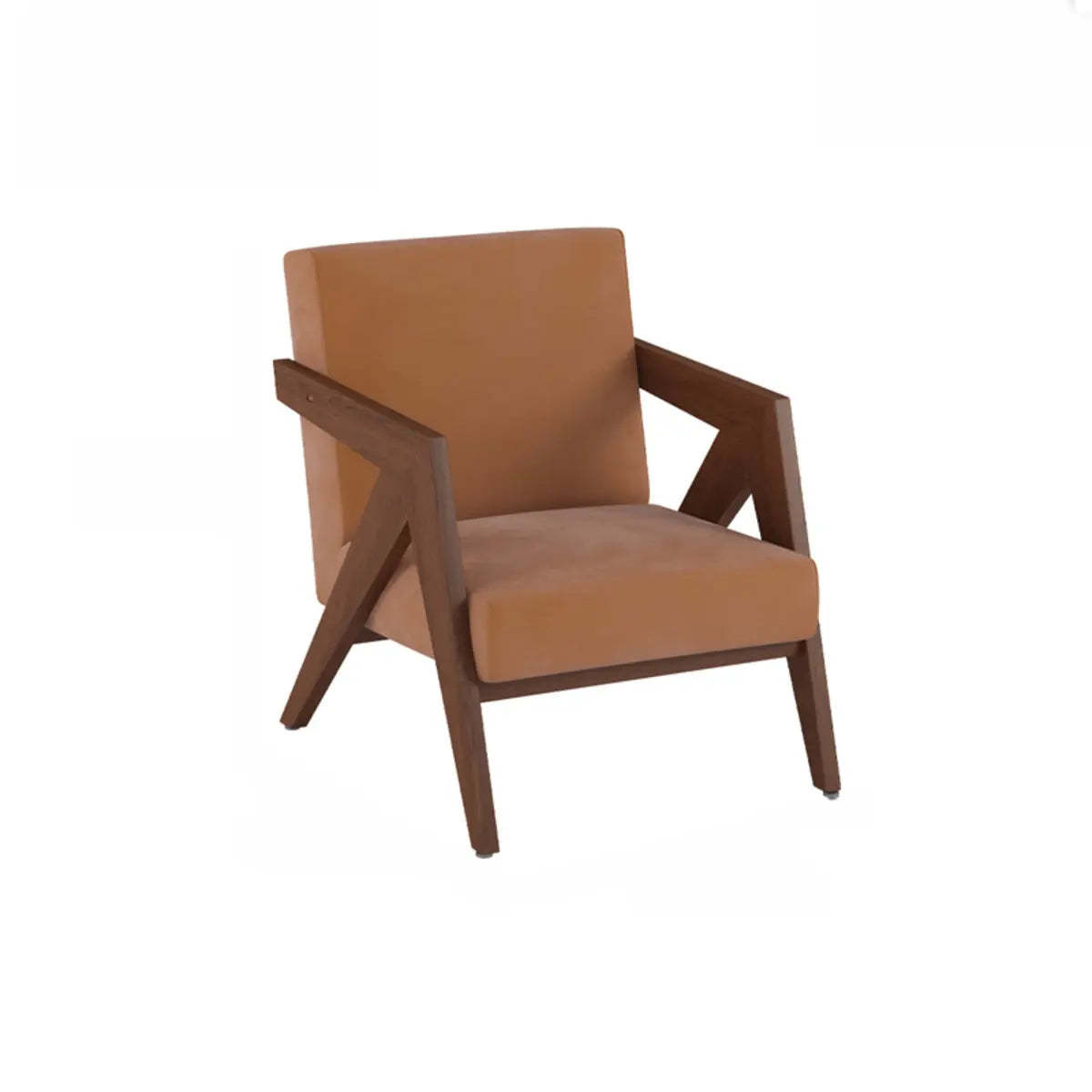 Gray Tight Back Square Arm Accent Chair