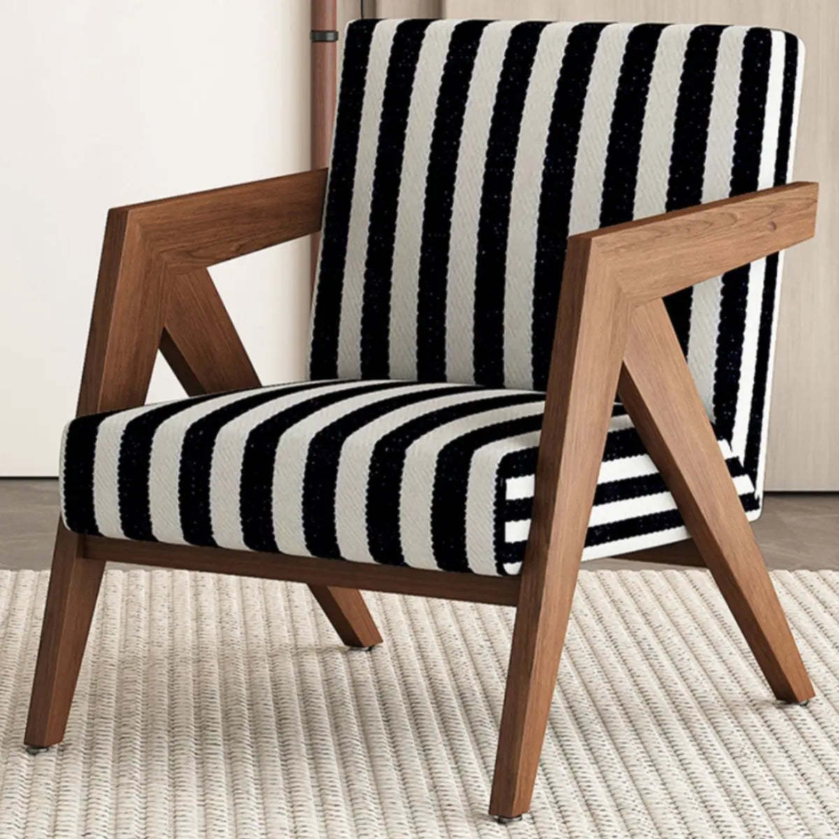 Gray Tight Back Square Arm Accent Chair