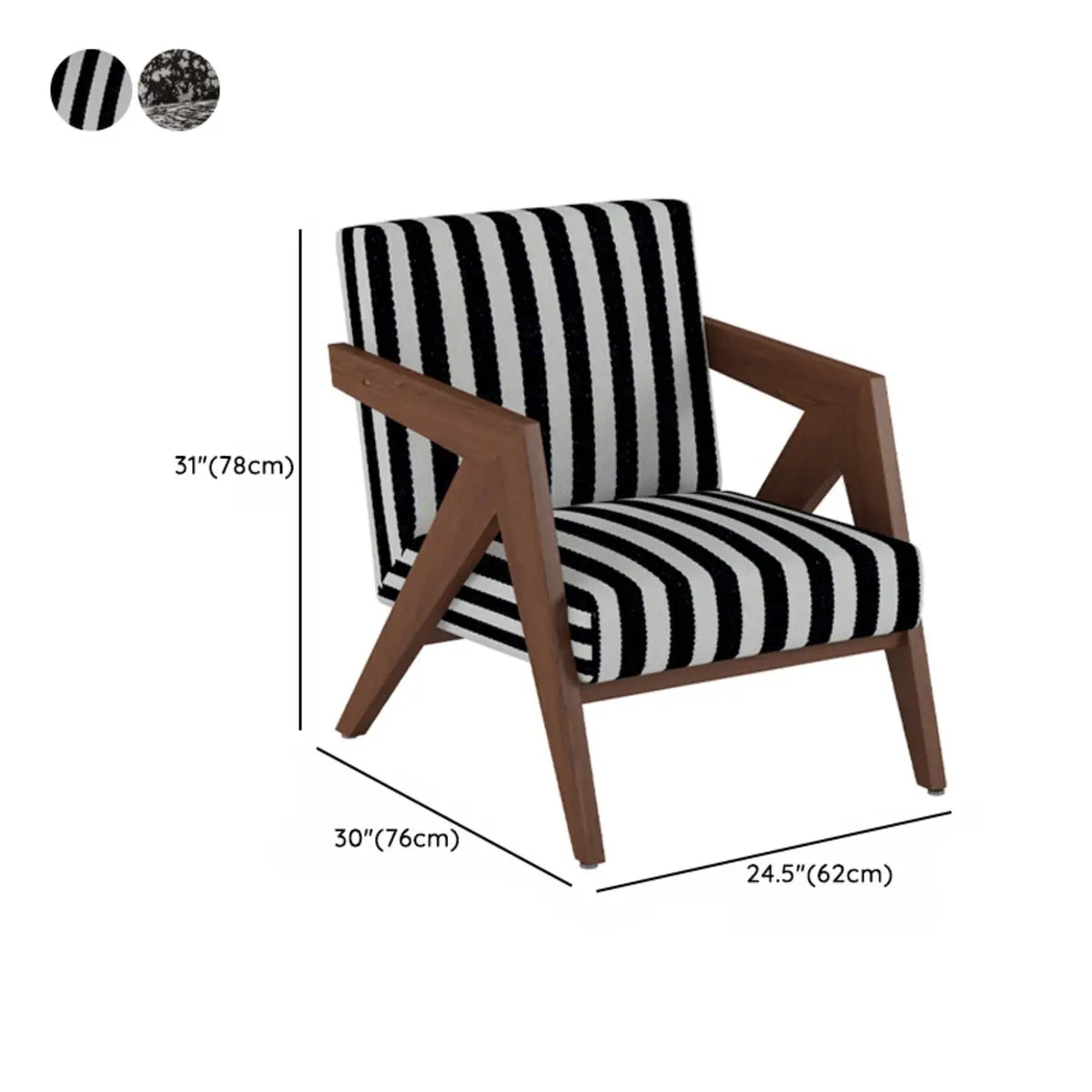 Gray Tight Back Square Arm Accent Chair