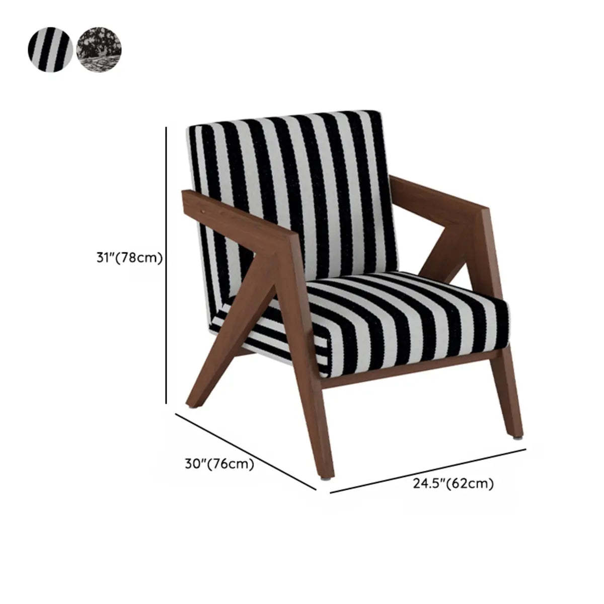 Gray Tight Back Square Arm Accent Chair
