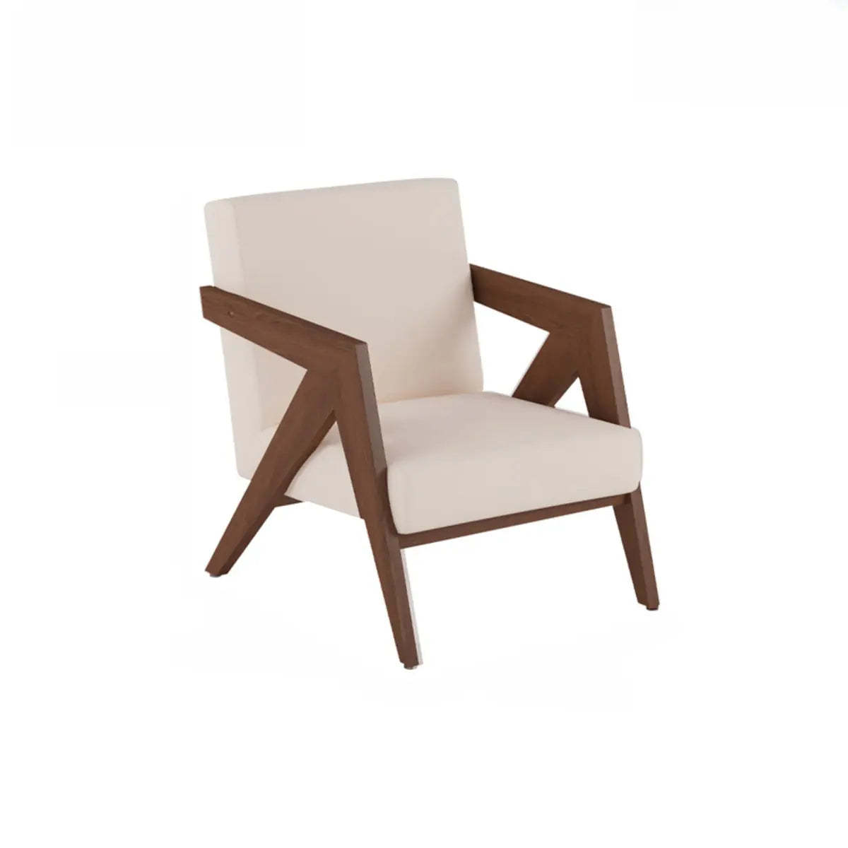 Lighom modern tight square velvet accent chairs — White / Frosted Velvet
