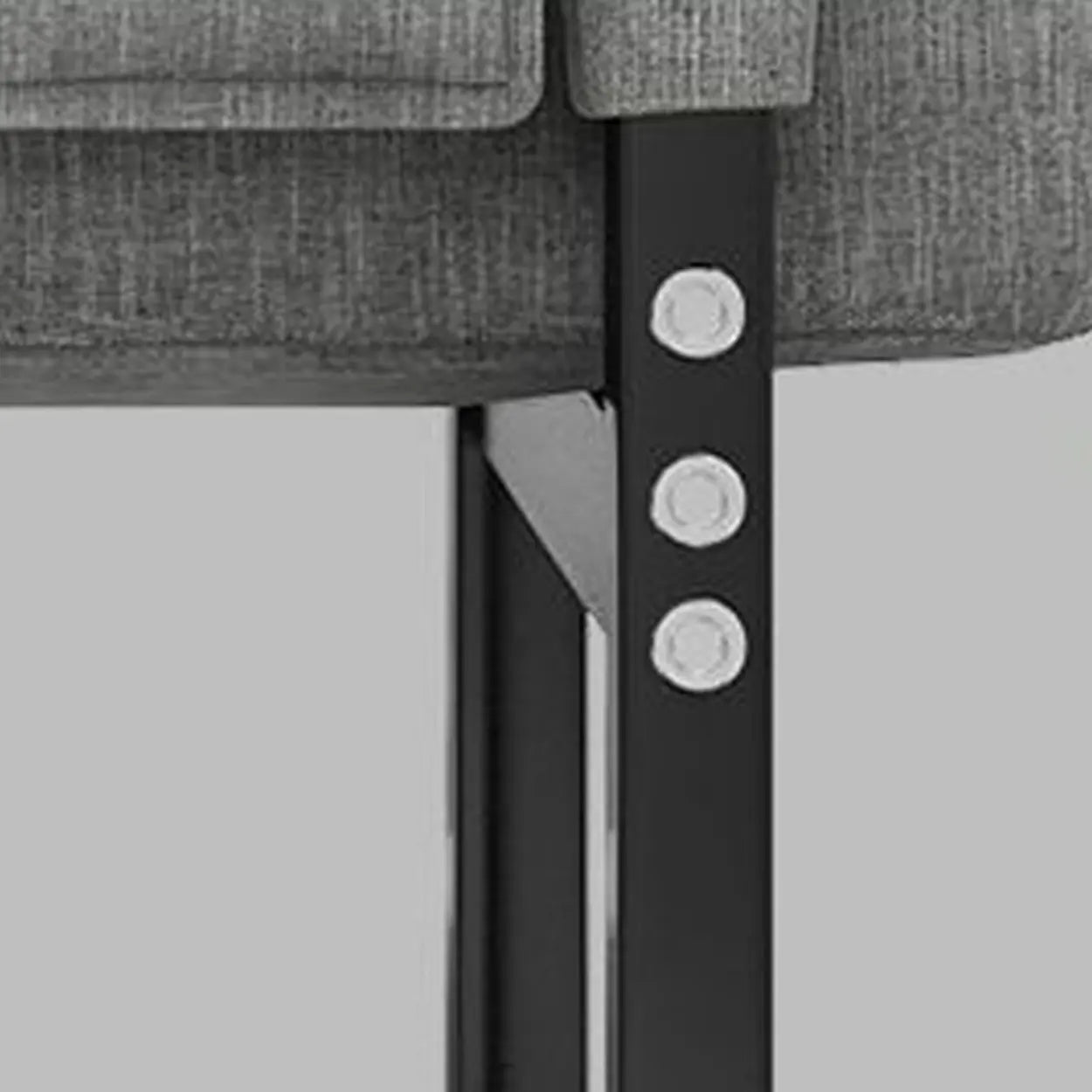 Gray Metal-Frame Modern Reclining Fabric Office Chair — Light Gray / With Footrest