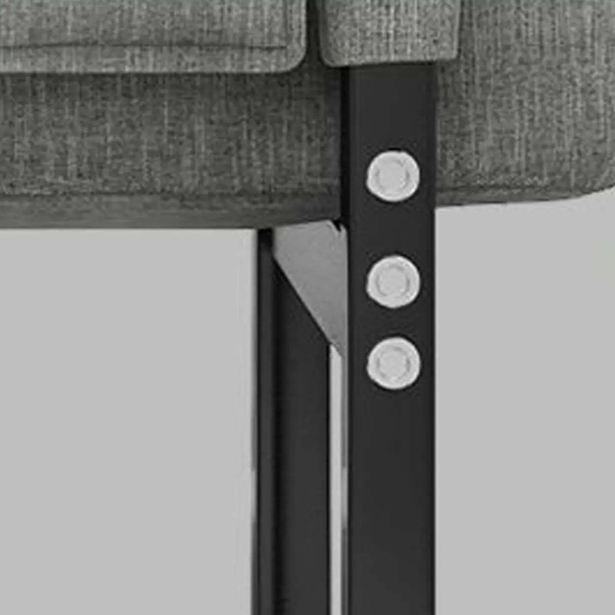 Gray Metal-Frame Modern Reclining Fabric Office Chair — Light Gray / With Footrest