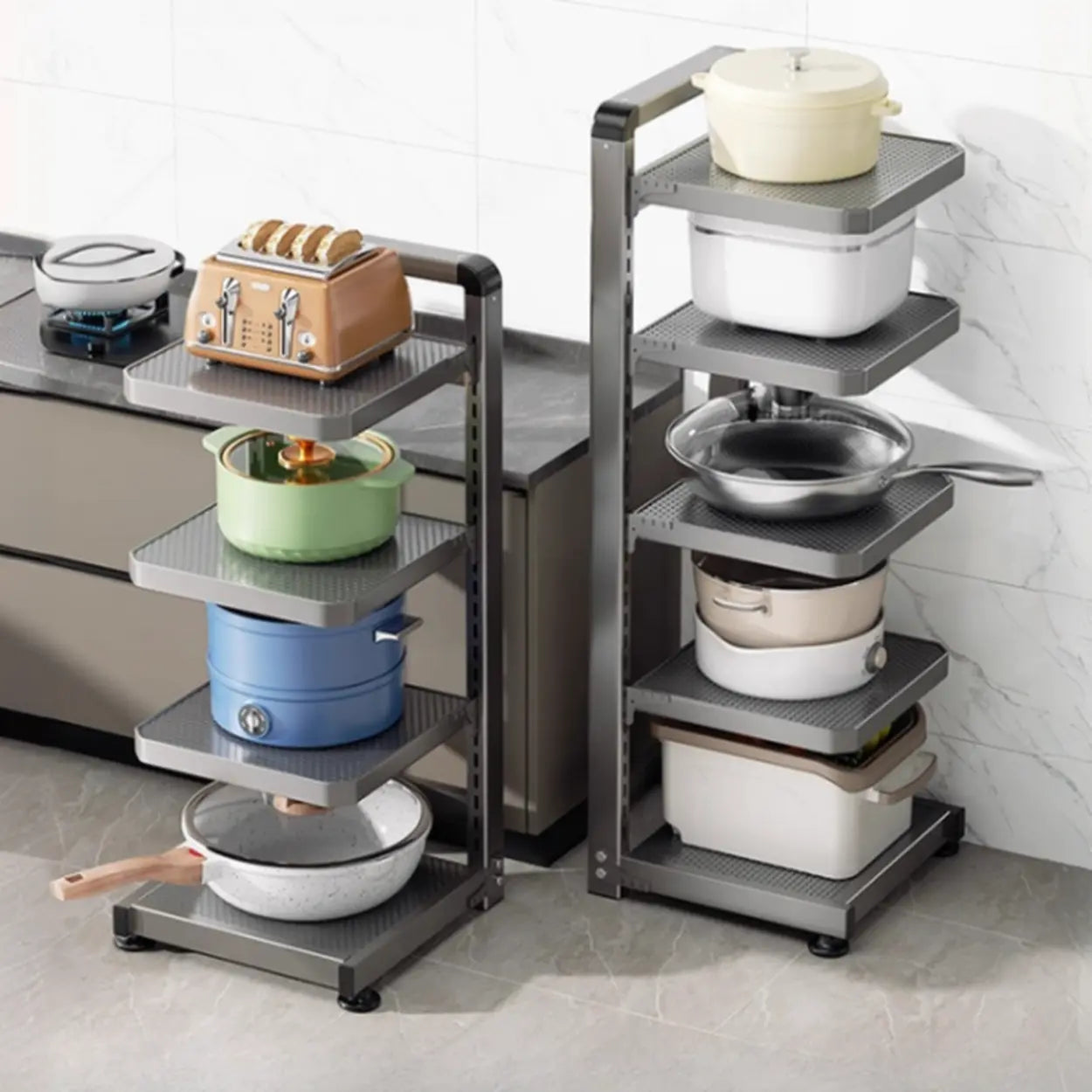 Gray Rust-Resistant Metal Baker's Rack — Basket Not Included / 2