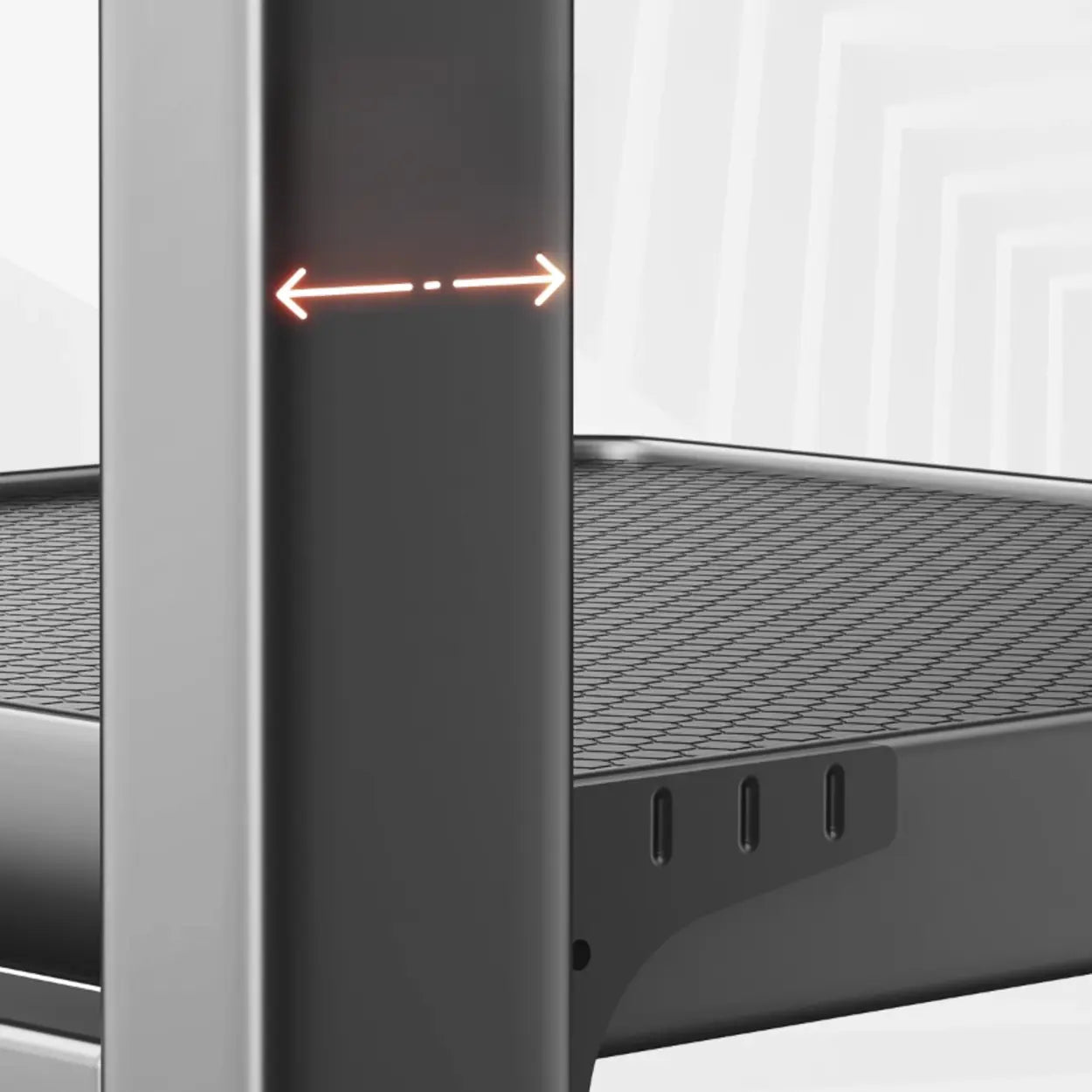 Gray Rust-Resistant Metal Baker's Rack