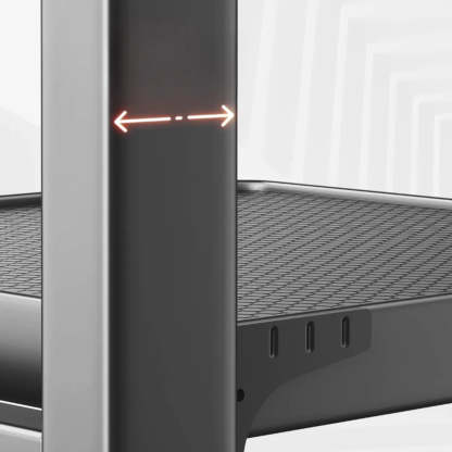Gray Rust-Resistant Metal Baker's Rack
