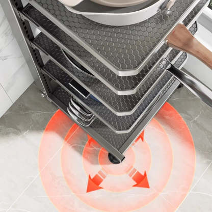 Gray Rust-Resistant Metal Baker's Rack