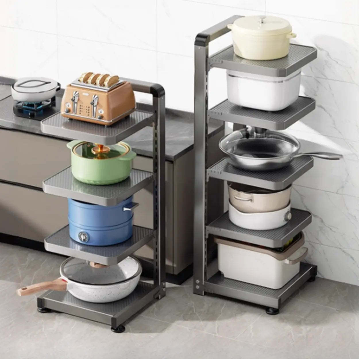Gray Rust-Resistant Metal Baker's Rack — Basket Not Included / 2