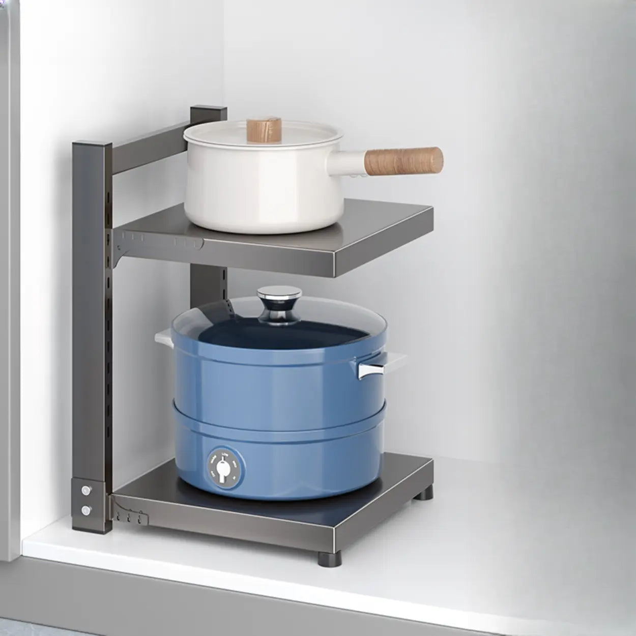 Gray Rust-Resistant Metal Baker's Rack — Basket Not Included / 3