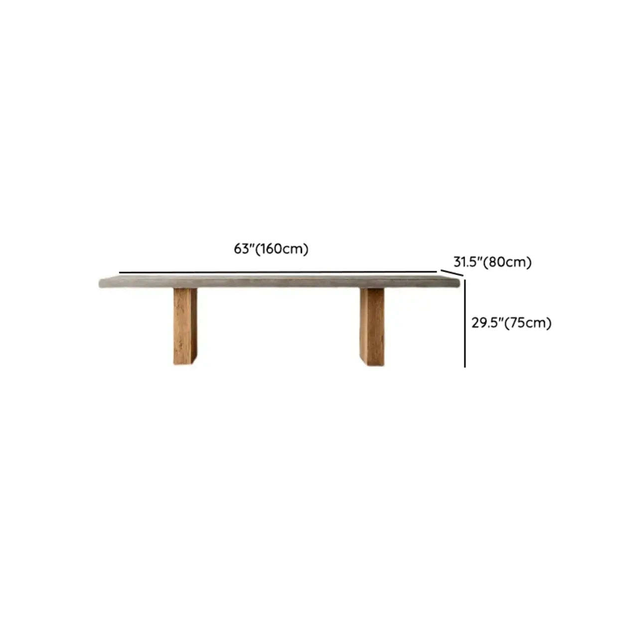 Gray Wood Rectangular Workstation Conference Table
