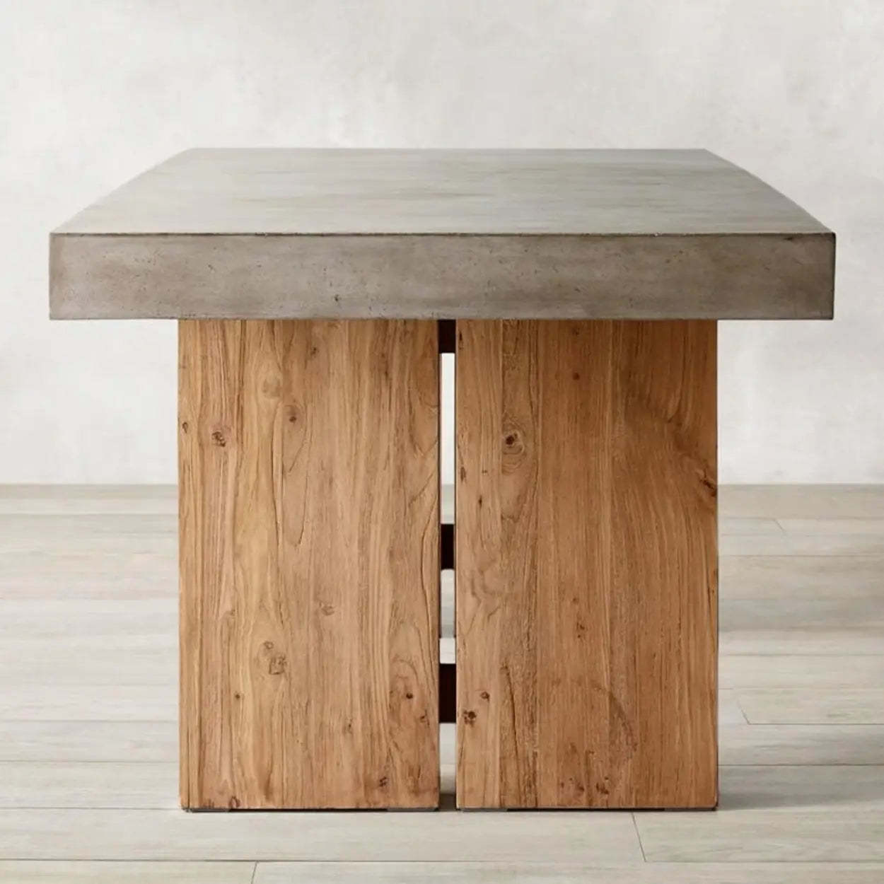 Gray Wood Rectangular Workstation Conference Table — Table Only