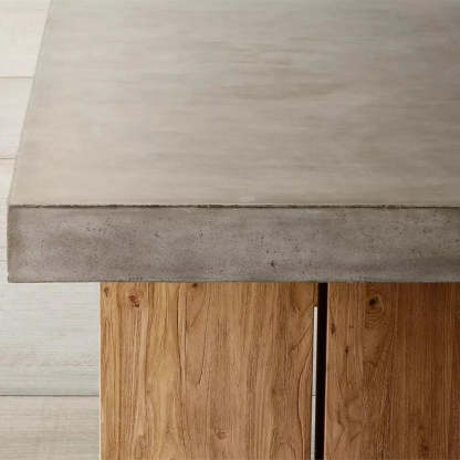 Gray Wood Rectangular Workstation Conference Table — Table Only