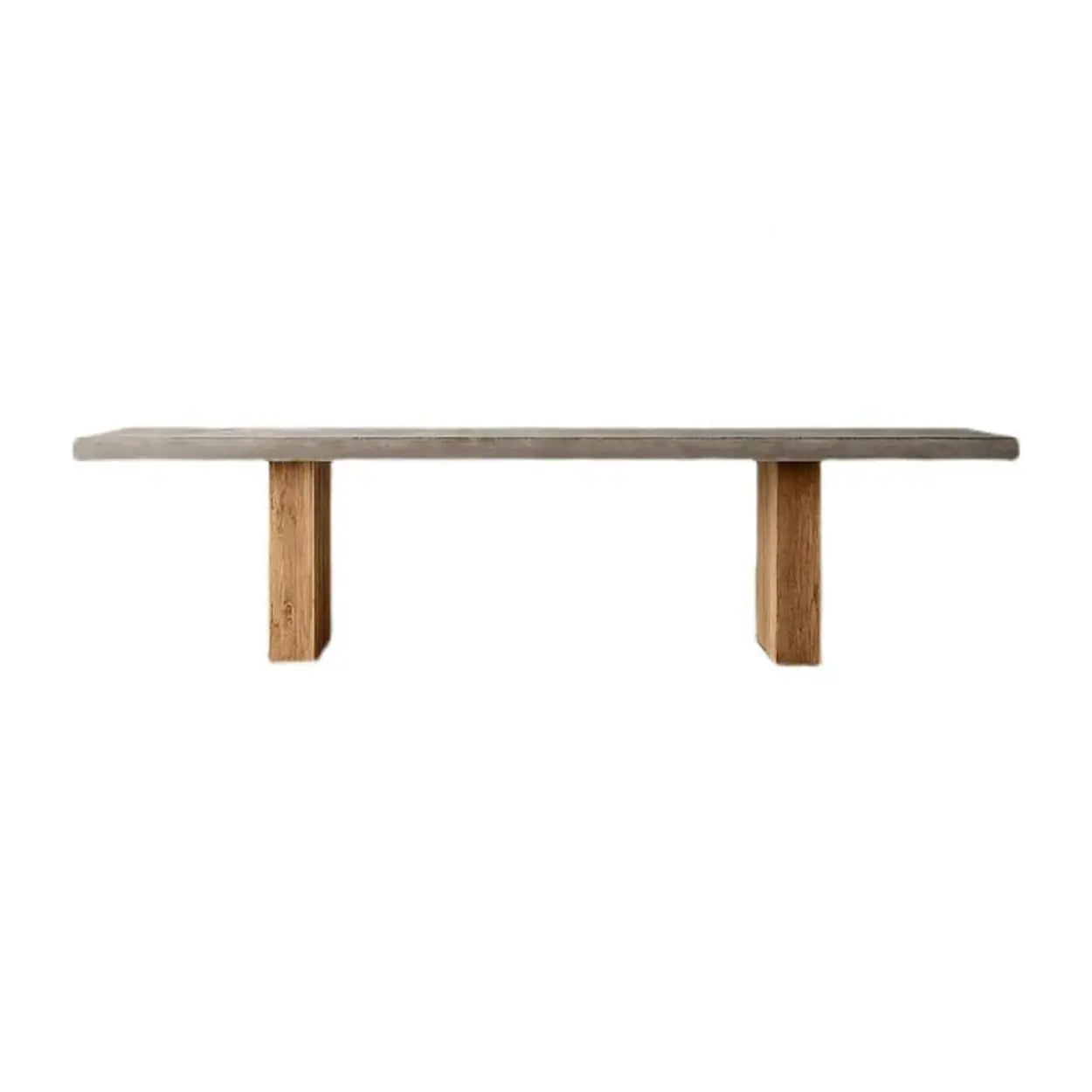 Gray Wood Rectangular Workstation Conference Table — Table Only