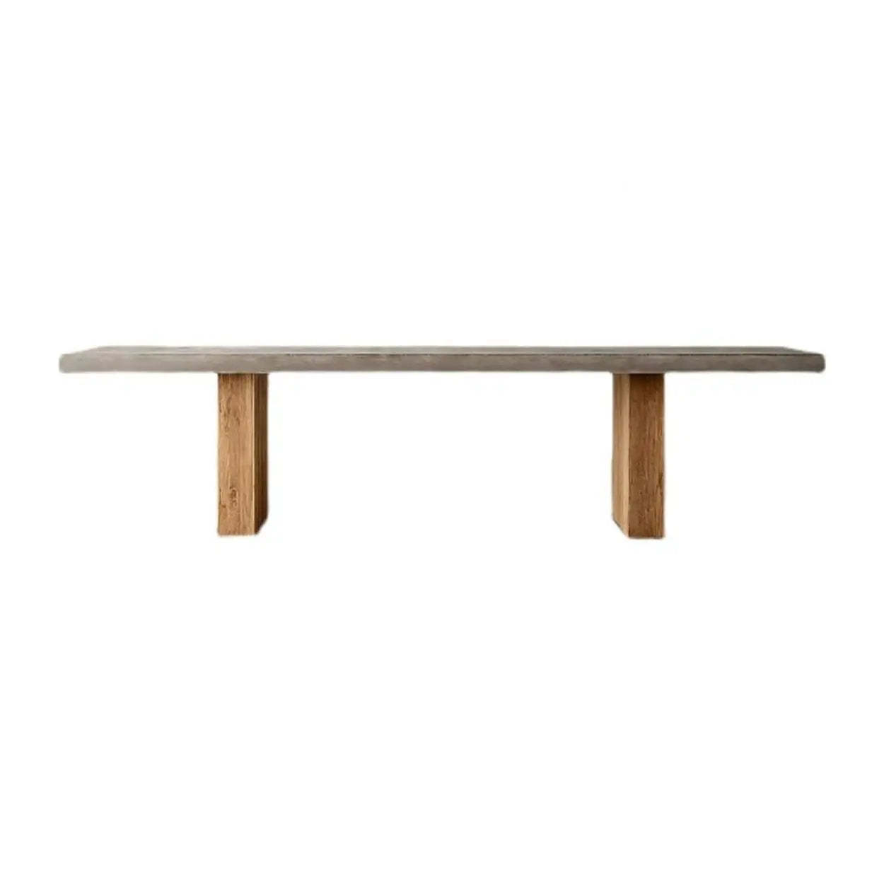 Gray Wood Rectangular Workstation Conference Table — Table Only