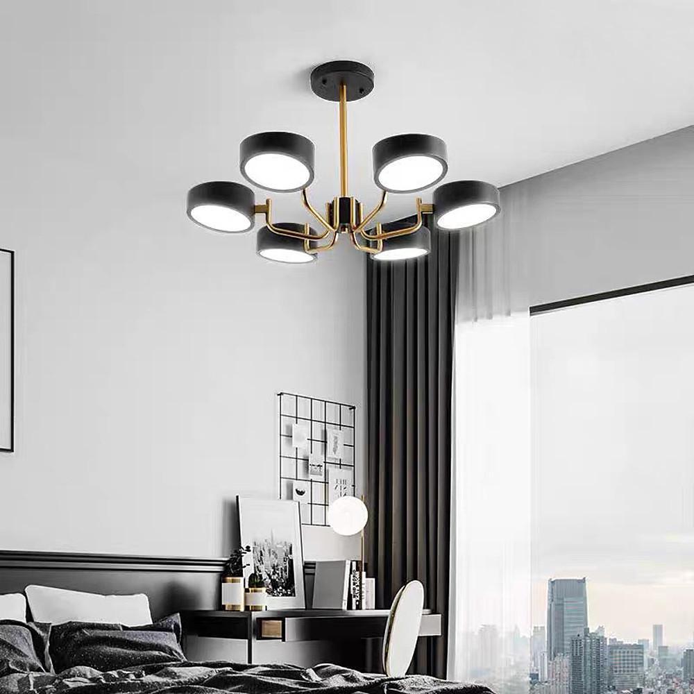 6 Light Modernist LED Flush Mount Ceiling Light for Bedroom-Lighom