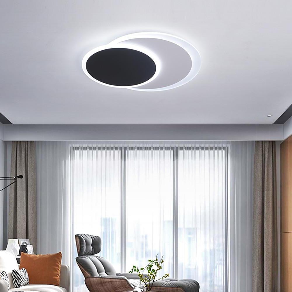 2 Circle Flush Mount Ceiling Light for Living Room LED Baby Kids Lights-Lighom