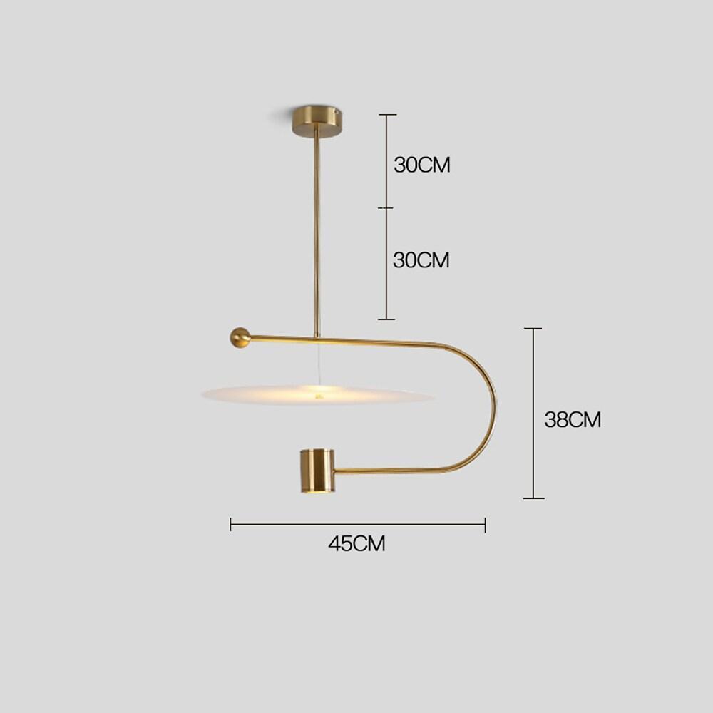 Globe Cylinder Pendant Lights Artistic Metal LED Ceiling Light-Lighom