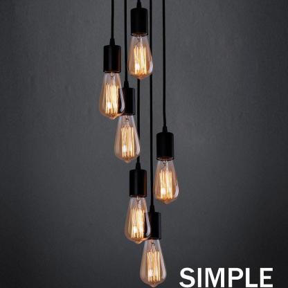 Cluster Teardrop Pendant Light Braided Island Industrial Pendant Lighting-Lighom