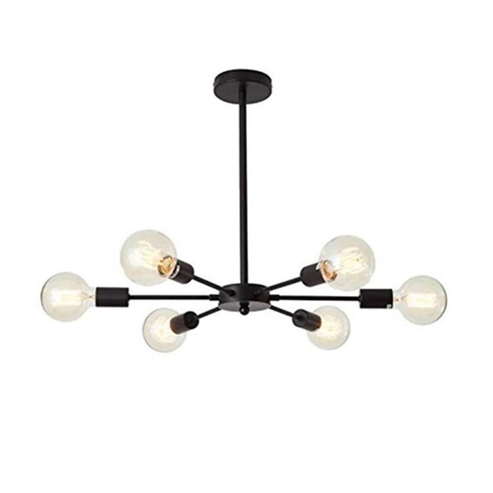 Modern semi-flush sputnik metal chandeliers — 8-Light