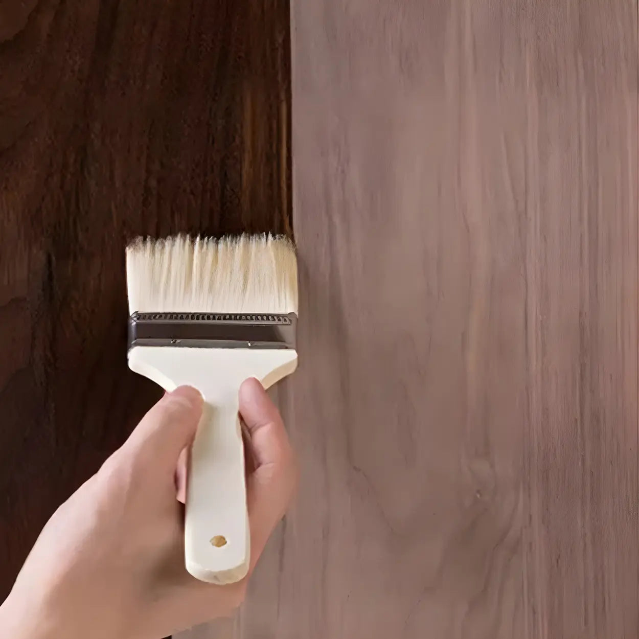 Horizontal Brown Rubberwood Double Dresser