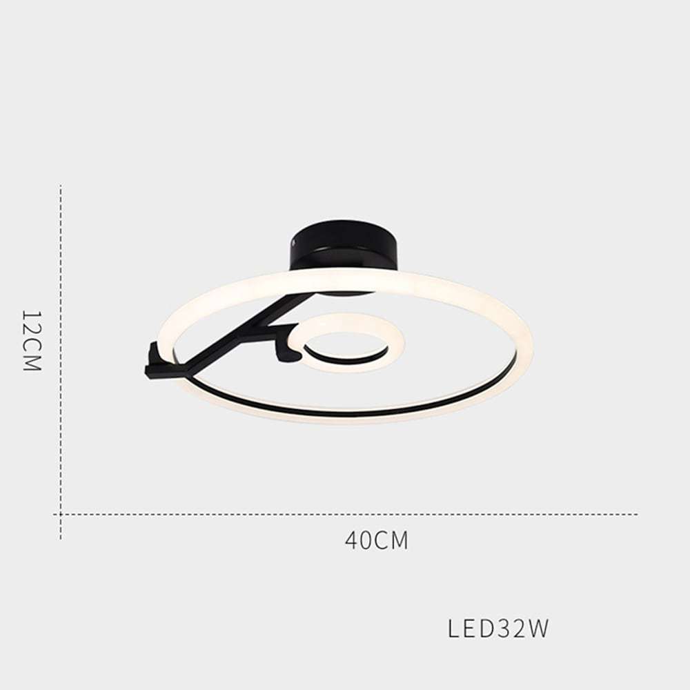 Rings Flush Mount Ceiling Light Abitrary LED Light-Lighom