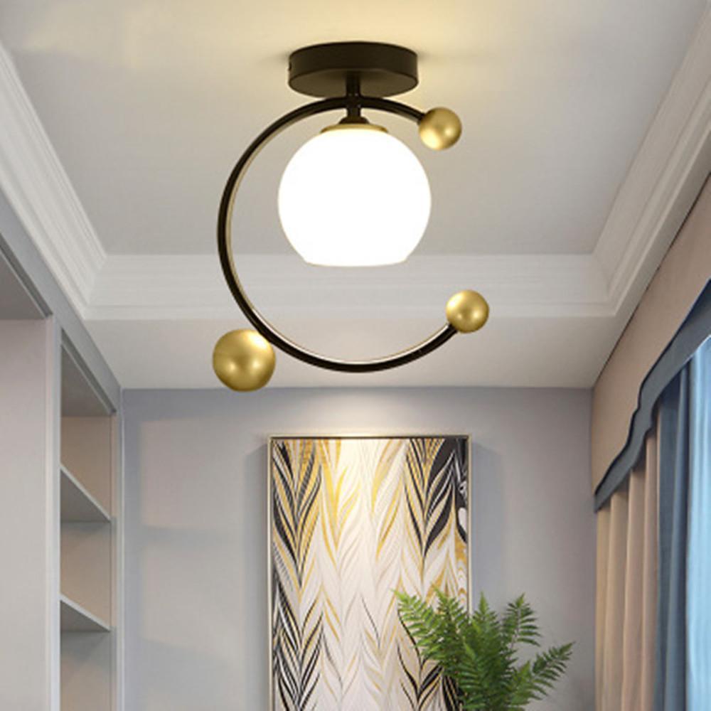 Artistic Globe Circle Kitchen Flush Mount Light