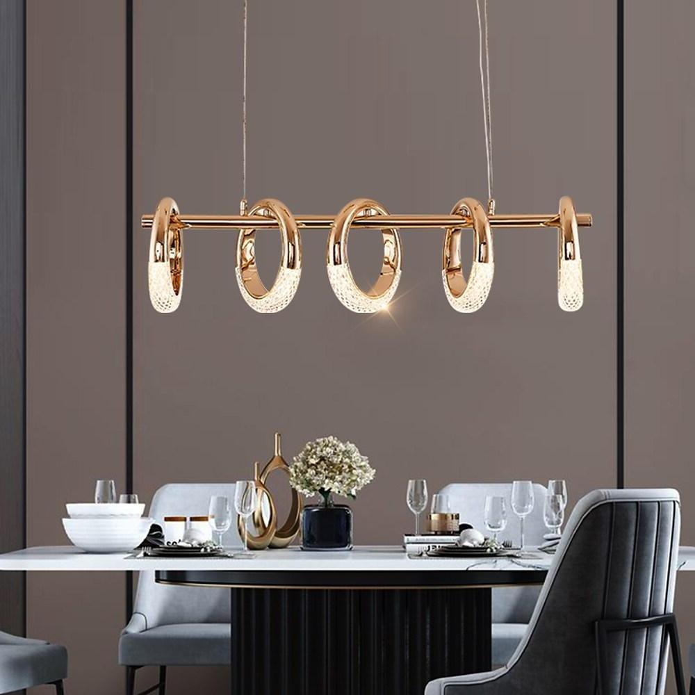 Uniform Ring Pendant Lighting LED Modern Kitchen Dining Room Lighting Ceiling Light-Lighom