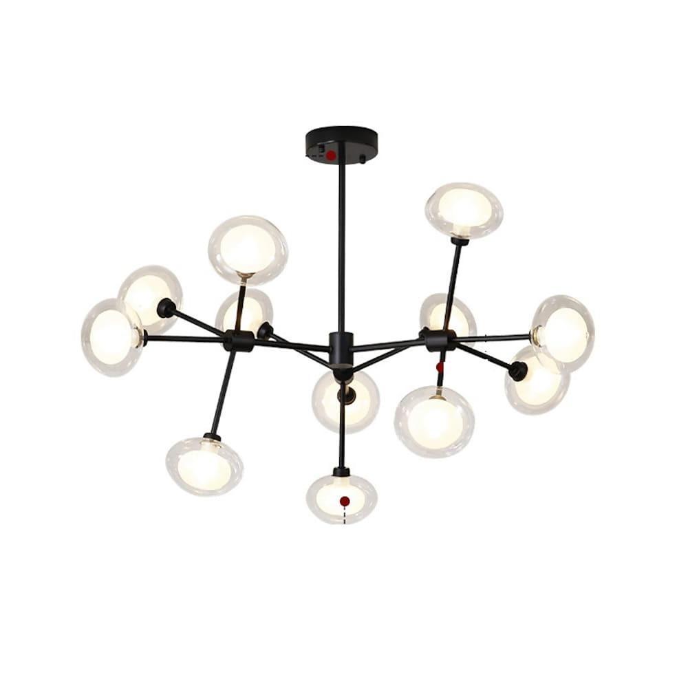 Multiwave Design Sputnik Chandelier LED Dining Room Chandeliers with 12 Bulbs-Lighom