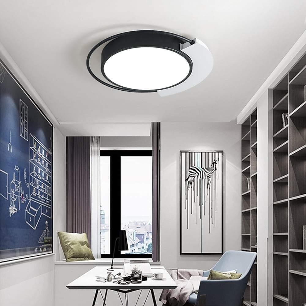 Modern Circular Flush Mount Ceiling Light Light 1 Light-Lighom
