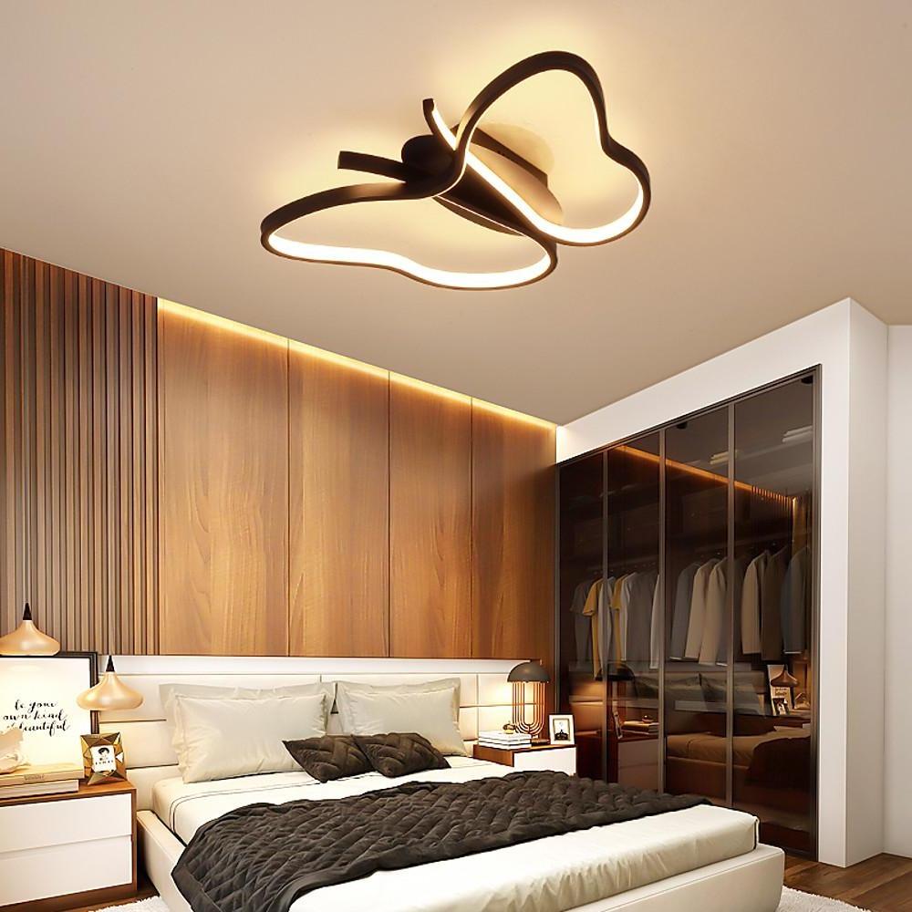 Novelty Butterfly Bedroom Metal LED Kids Flush Mount Light