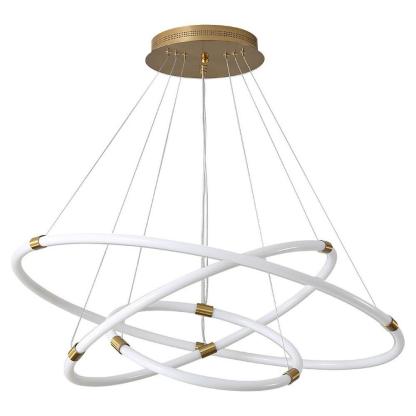 Surround Circle LED Chandelier: 2/3-Light, 4000K, Acrylic-Lighom